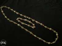 Conjunto fio e pulseira - Pedras semi-preciosas do Brasil