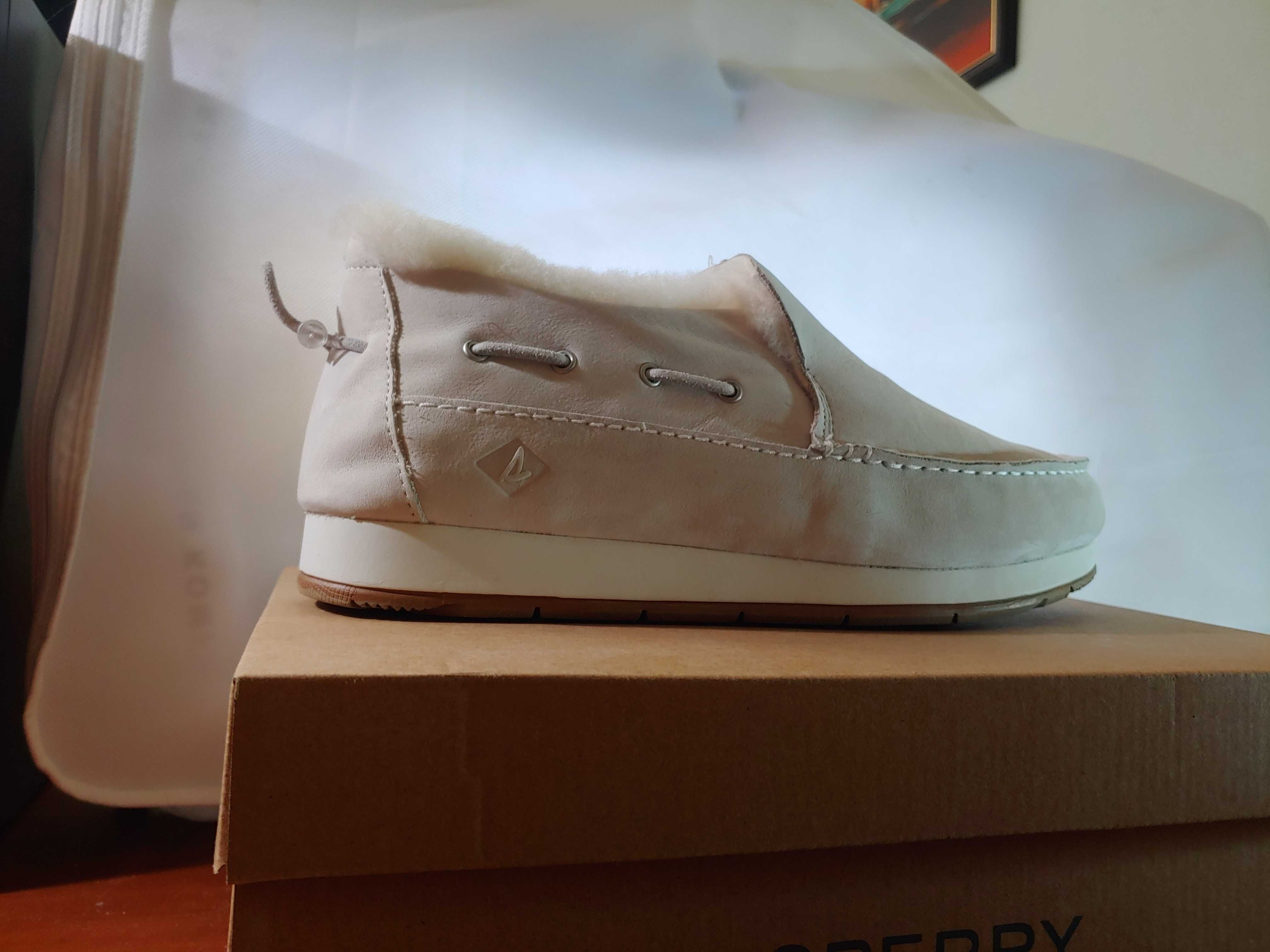Мокасины зимние SPERRY 44/EU, нубук, мех