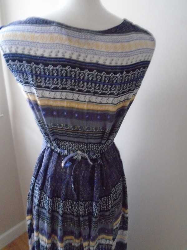 Vestido comprido étnico