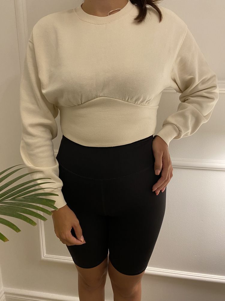 Bluza H&M rozmiar S kremowa