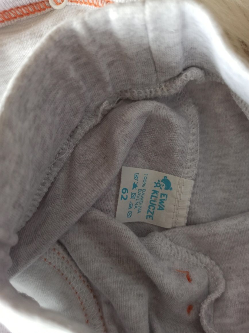 3x zestaw komplet bluza i spodnie, body rozm 62 Carter's Sinsay Ewa Kl