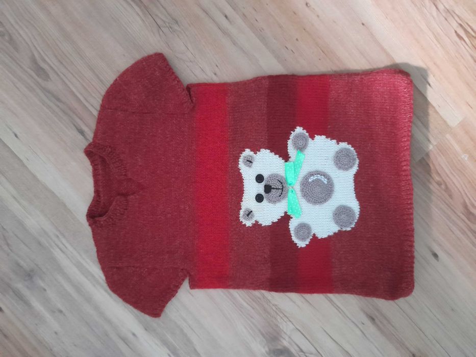 Sukienka dla dziewczynki ręcznie robiona, rozm 110 i więcej jak NOWA