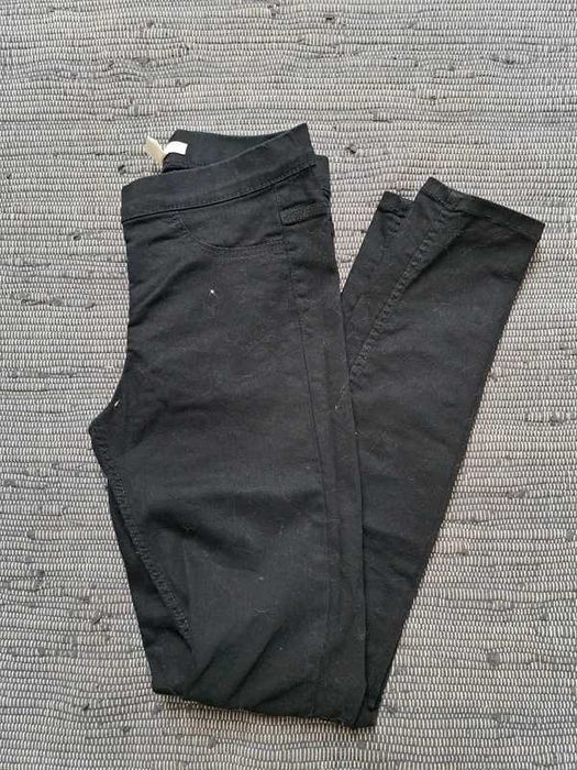 czarne rurki H&M - uniwersalny styl, rozm. 34