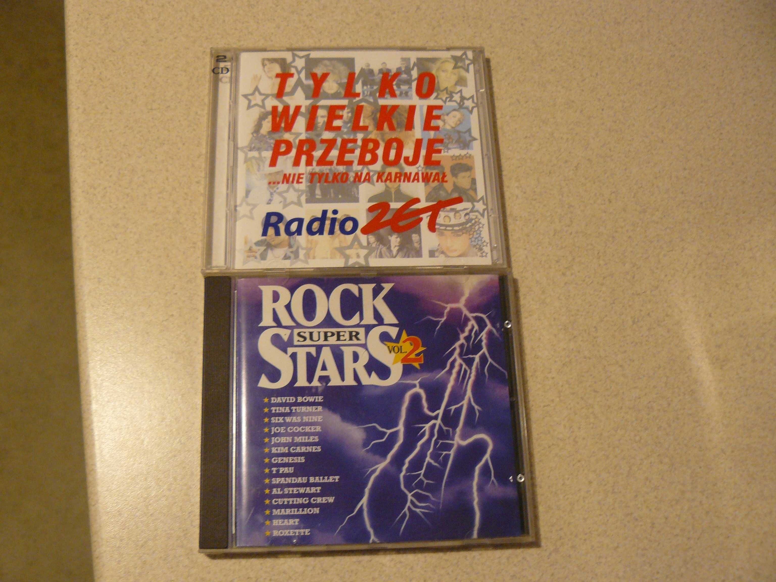 Płyty CD - Tylko wielkie przeboje i Rock Super Stars , 2szt.