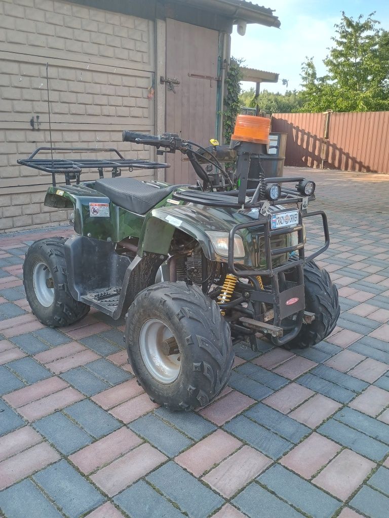 Quady 110 bieg wsteczny pług przyczepka