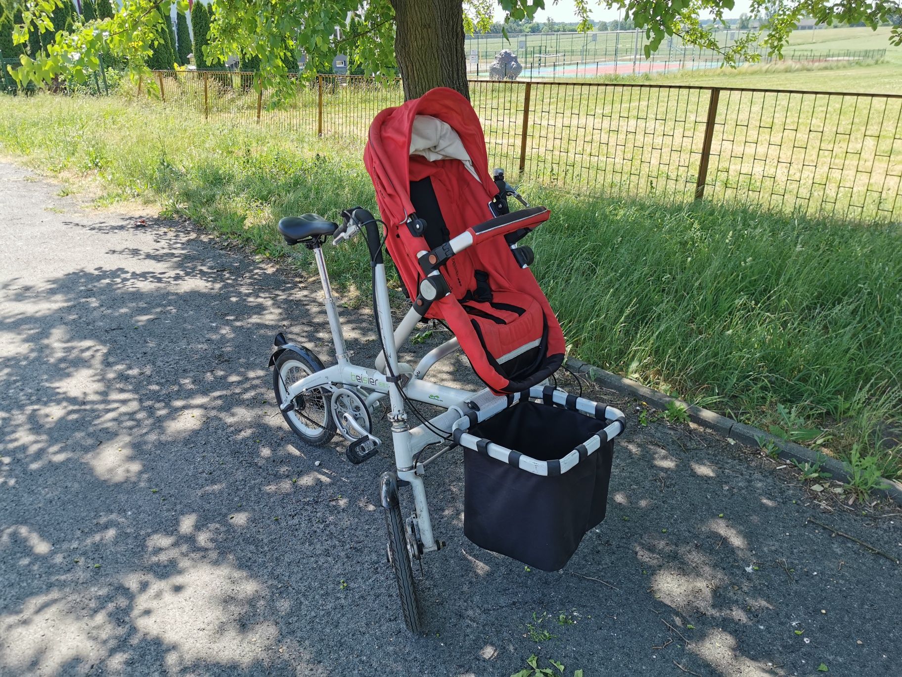 Riksza rower wózek dla dzieci