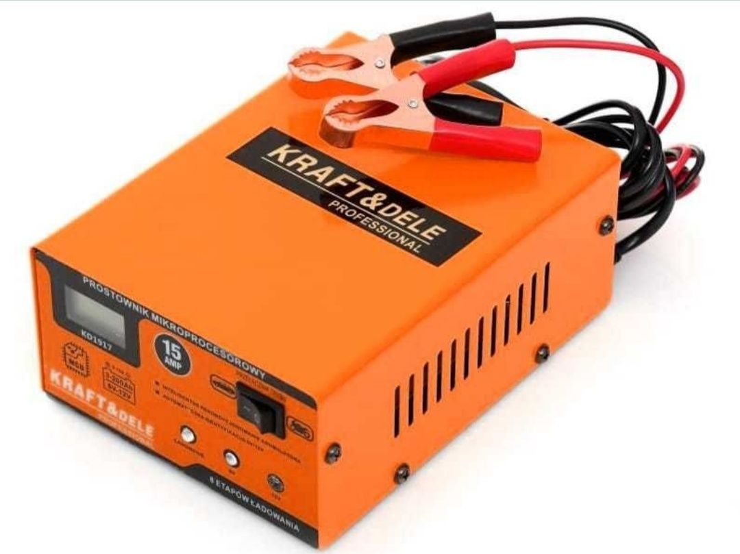 Prostownik automatyczny 15A mikroprocesorowy 6V / 12V