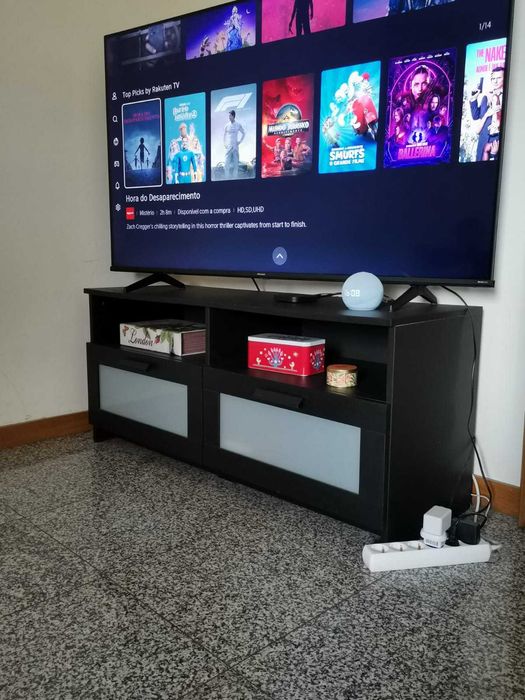 Móvel TV, preto, 120x41x53 cm