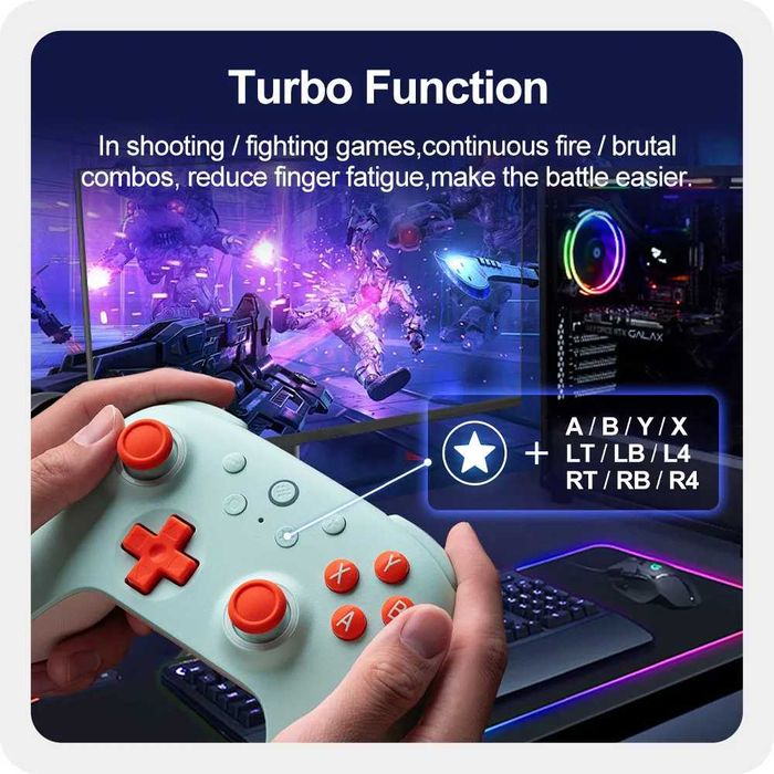 8BitDo Ultimate 2C (2.4GHz) + Аксессуары для геймпада