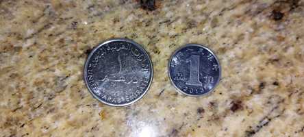 2 monety ZEA,Dubaj dirhams I Chiny Juan