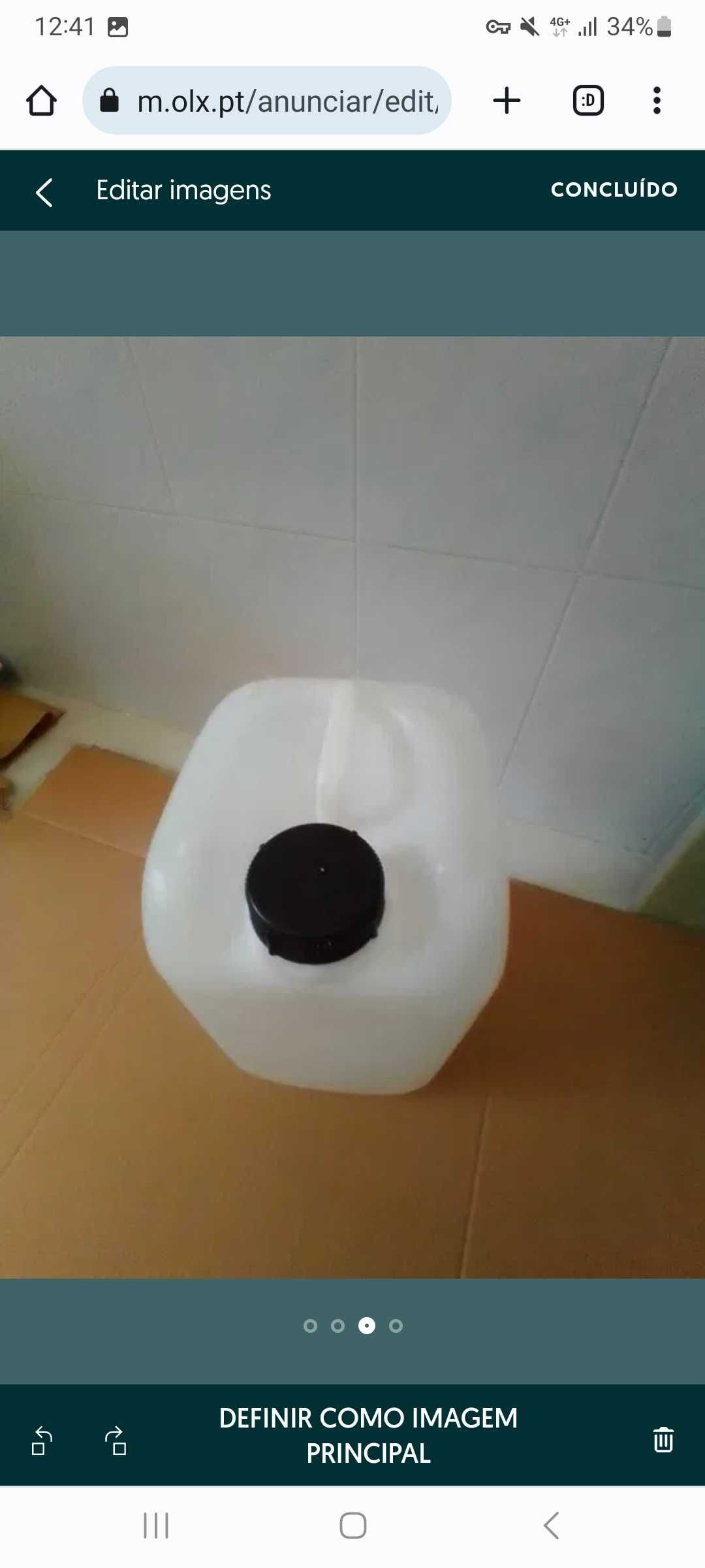 20 bidons bidões de 5 litros