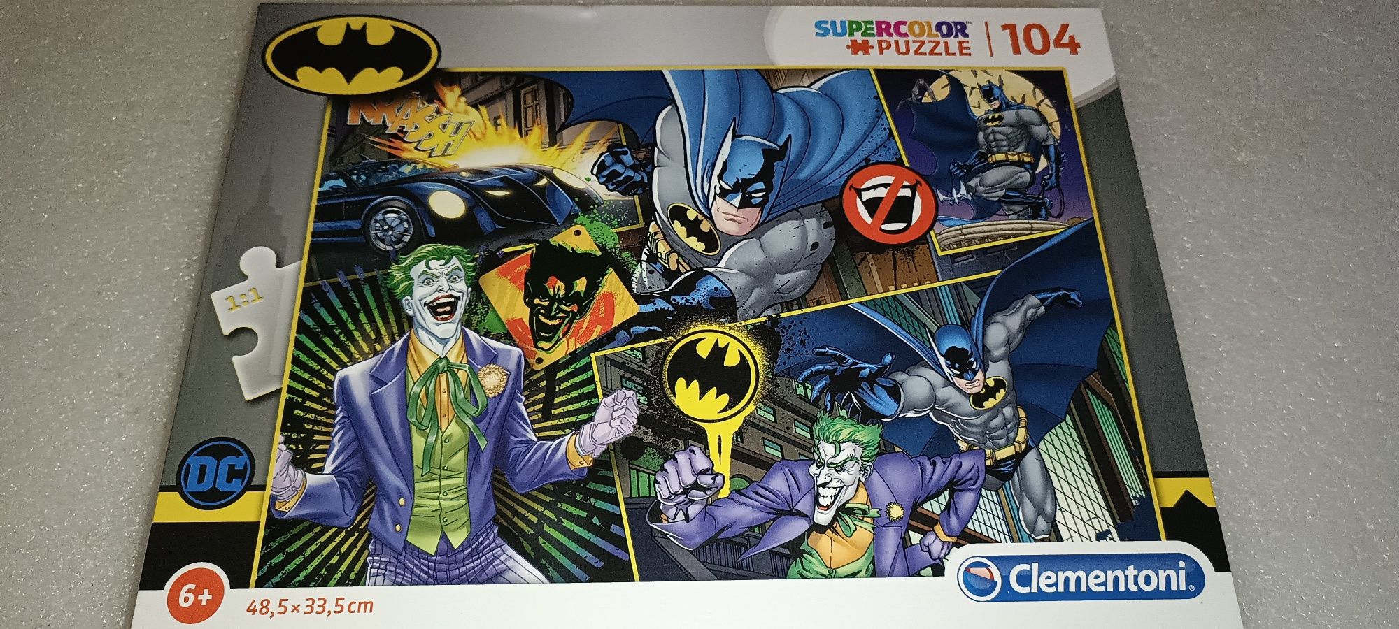 Antigo puzzle Batman and joker pra crianças maiores de 6 anos
