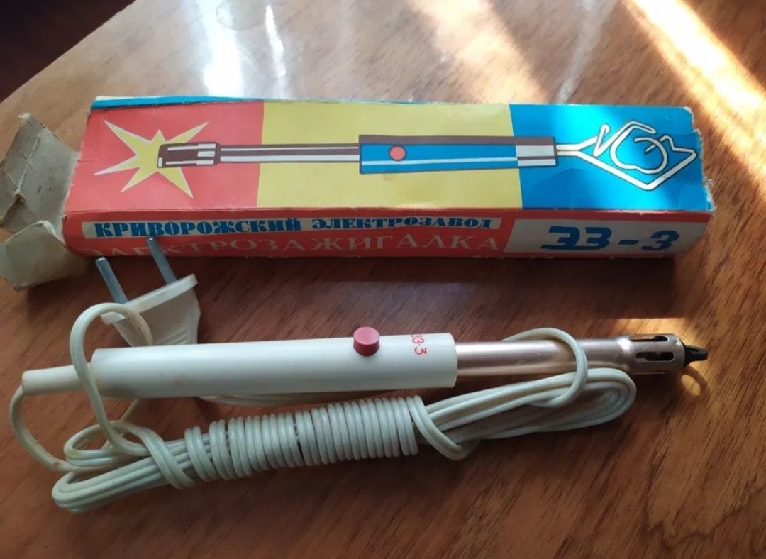 Зажигалка электрозажигалка ЭЗ-3 СССР электронная зажигалка для кухни