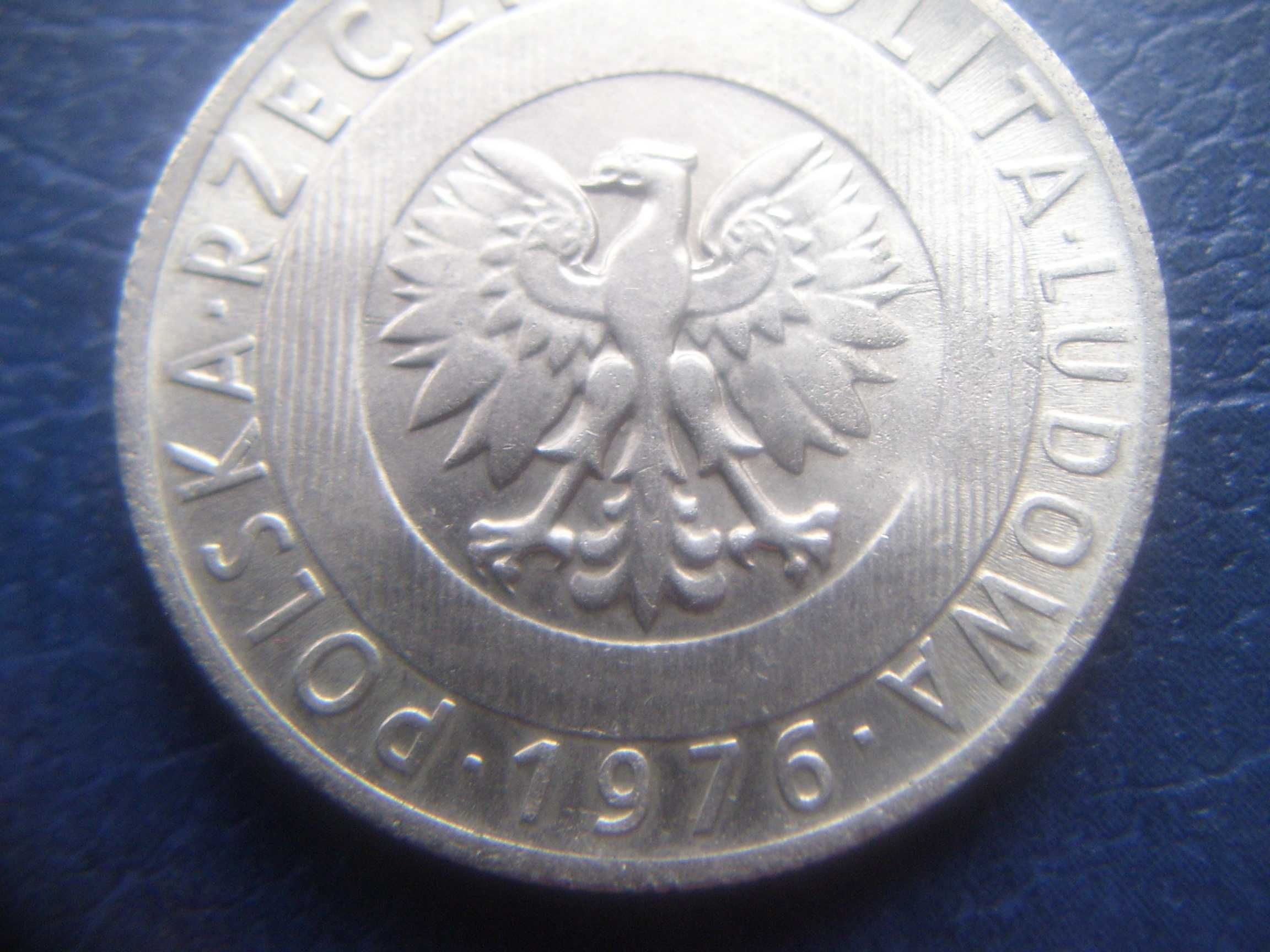 Stare monety 20 złotych 1976 Kłosy PRL stan menniczy