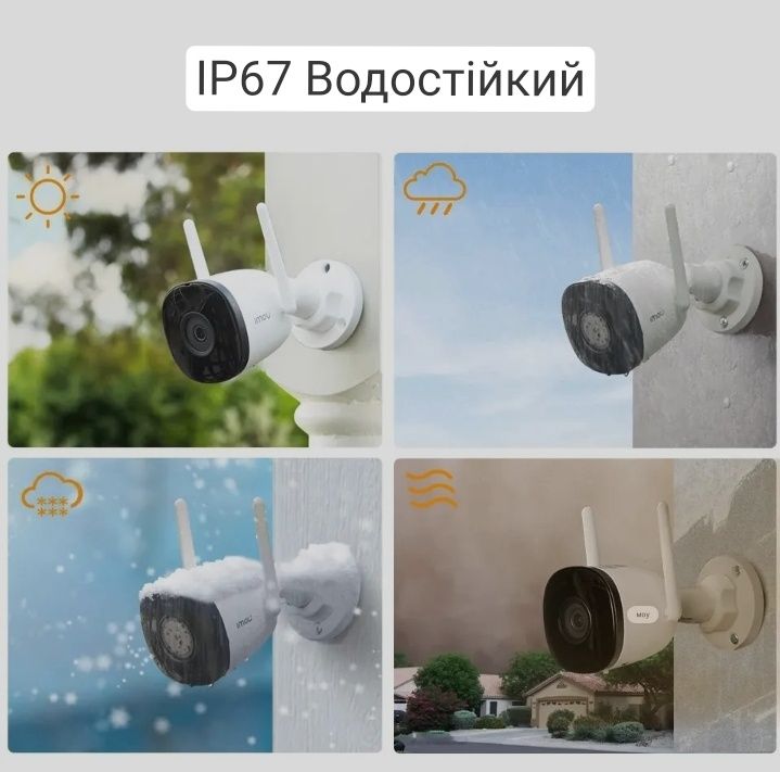 Wi-Fi ip камера відеонагляду Dahua IMOU Bullet 3C S3DP-5MOWJ 5mp