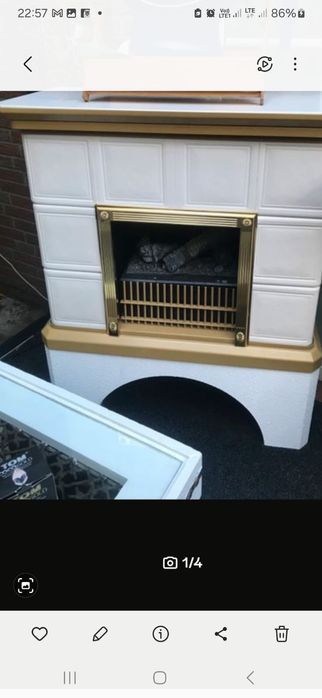 Niemieckie ogrzewanie kominek elektryczny kaflowy 2-3kw,domek,nie drew