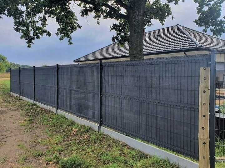 Siatka cieniująca Linarem  25x1,5m grafitowa OSŁONA MATA NA OGRODZENIE