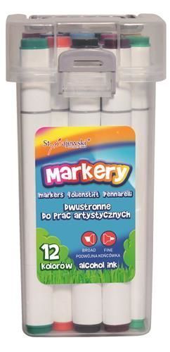 Markery Bambino Do Prac Artystycznych 12 Kolorów St-Majewski