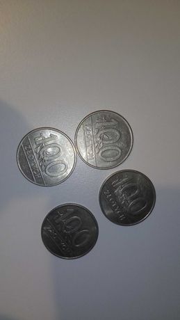 4 monety 100 zł 1990