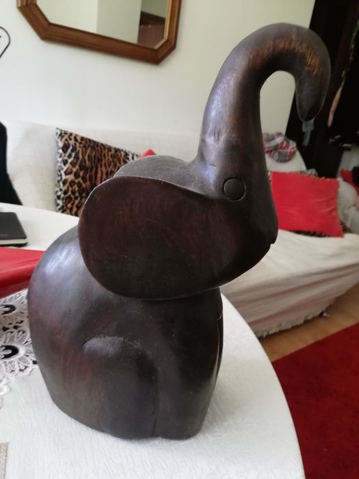 Elefante madeira maciça