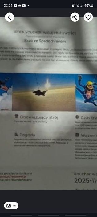 Skok ze spadochronem rzeszow krosno