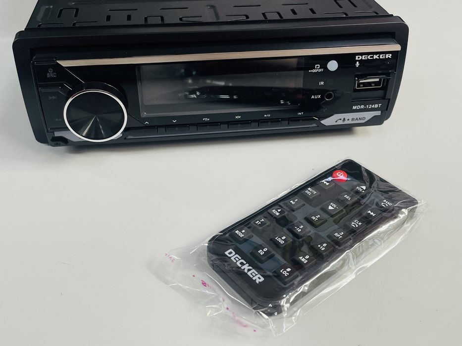 Магнітола Decker MDR-124/Bluetooth/DSP/RGB/USB/AUX/Flack