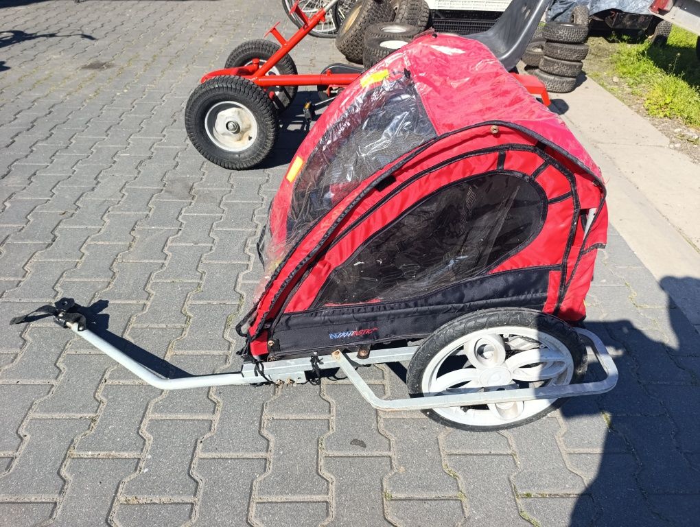 Przyczepka rowerowa riksza wózek rowerowy do roweru