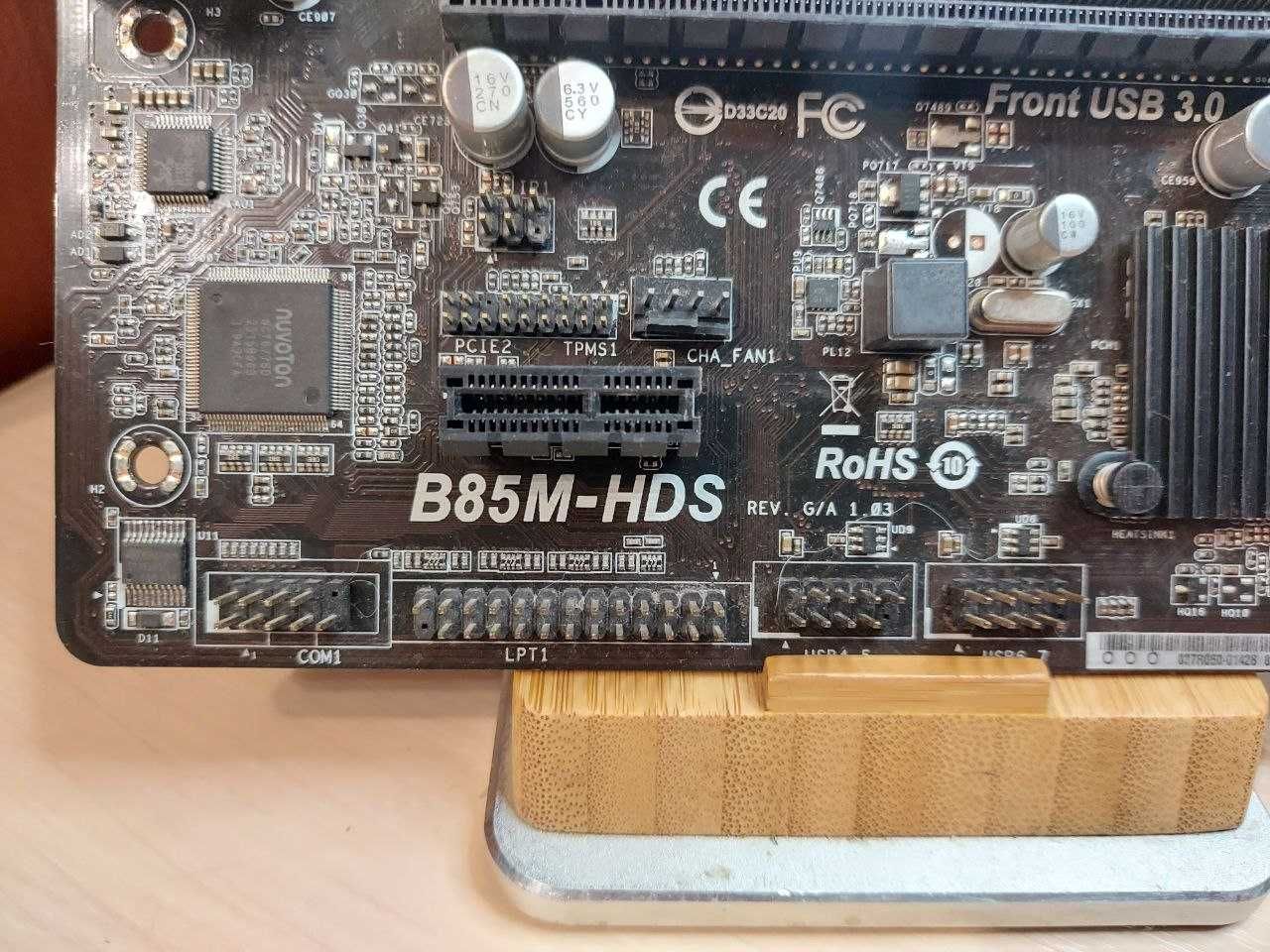 Материнська плата mATX 1150 Asrock B85-HDS + підтримка I3, i5 ,i7