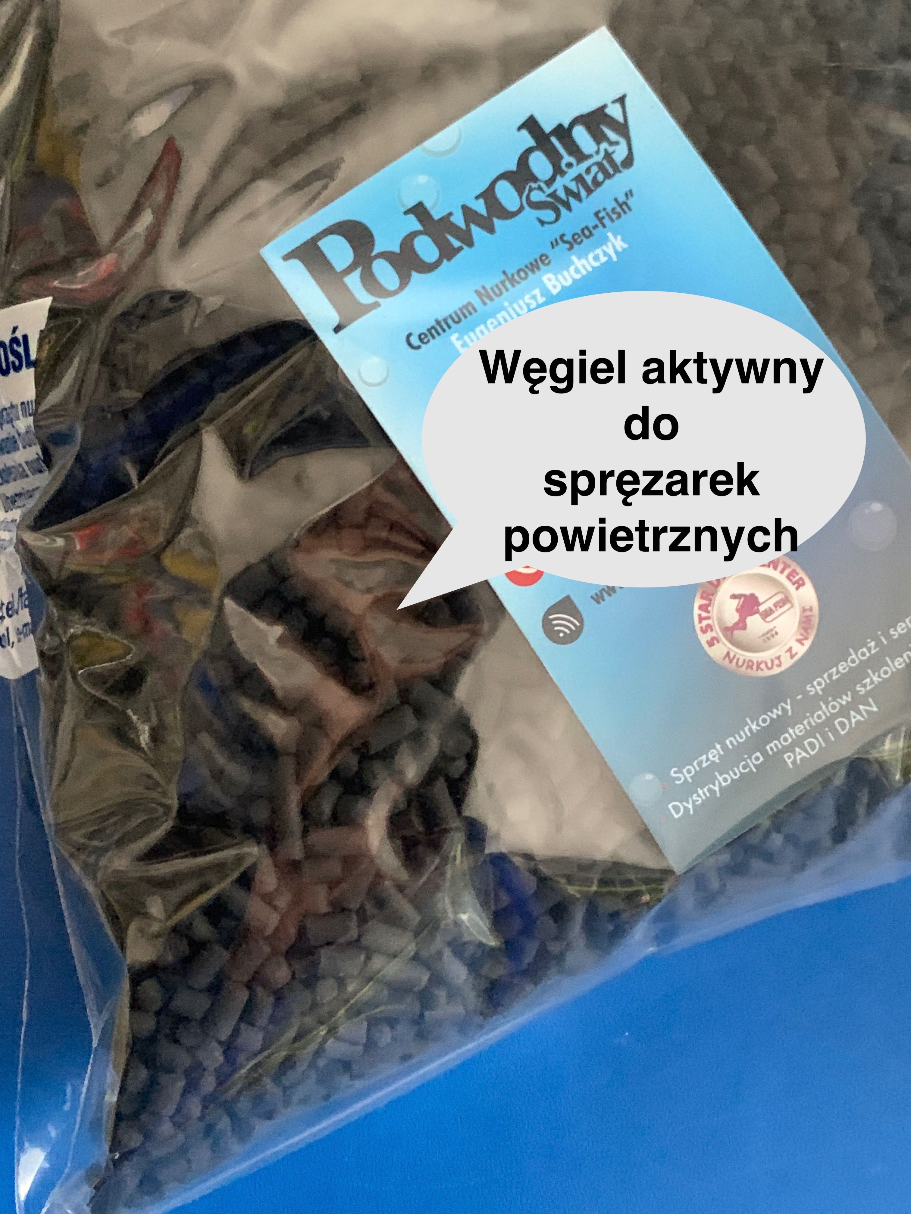 Olej Corena P-150 do sprężarek powietrznych i sito i wegiel