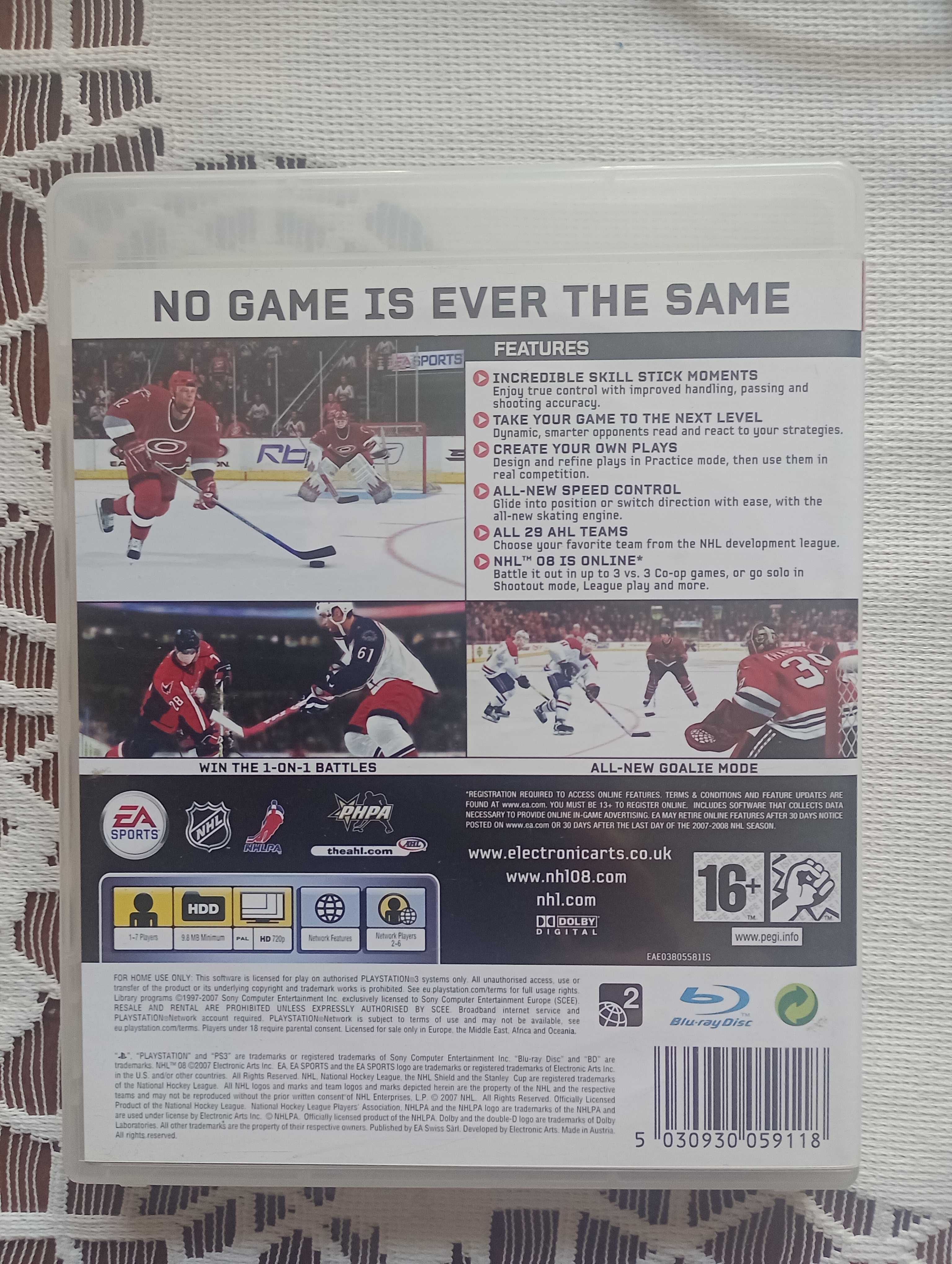 Używana Gra na PS3 NHL 08