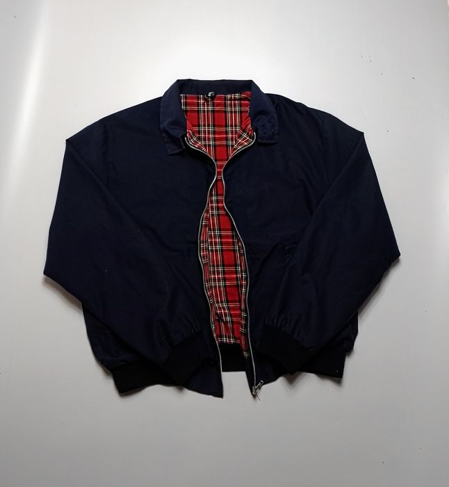 Темно-синій харінгтон в клітинку