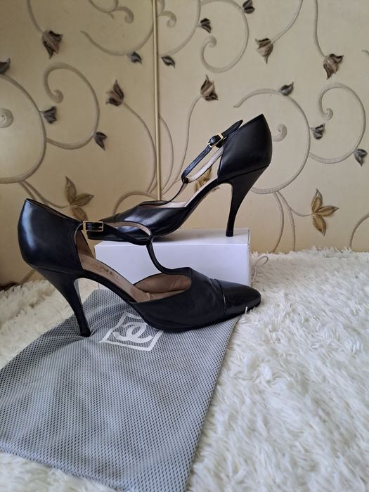 Orginalne Szpilki Chanel Czarne Lets Dance  look rozmiar 40