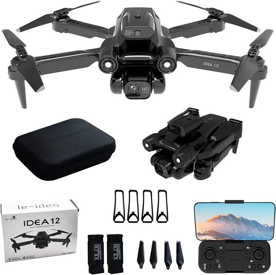 Mini Drones z kamerą 1080P HD dla dorosłych i początkuj, składany FPV