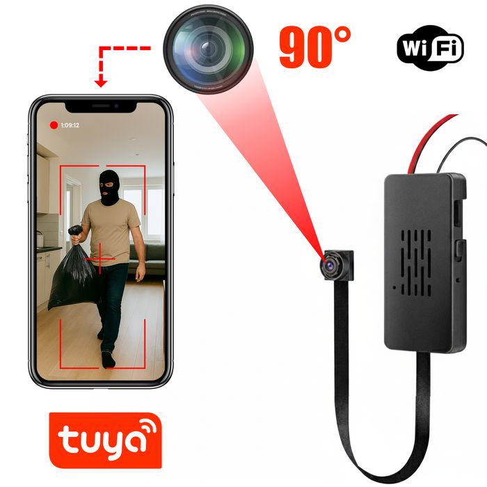 Mini kamera WiFi MKC10 1080P z detekcją ruchu i zdalnym podglądem