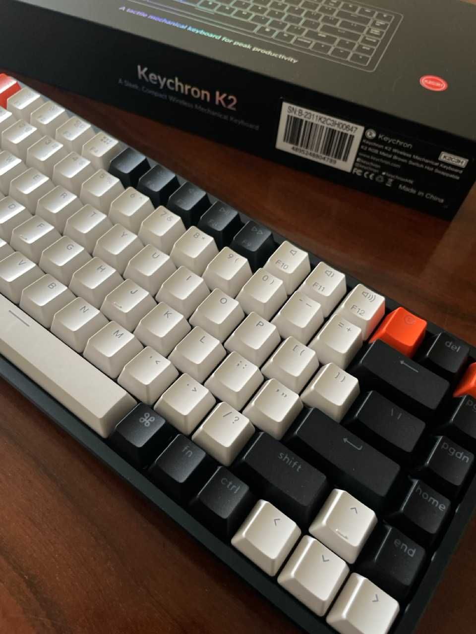 Keychron K2 V2 RGB Bluetooth Brown TKL jak nowa