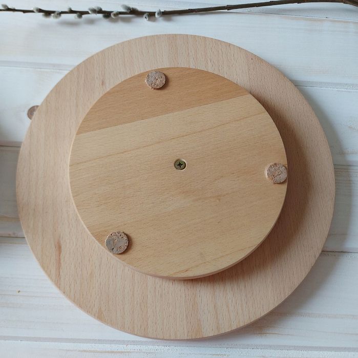 Deska Obrotowa Do Serwowania Przekąsek Talerz Drewniany Folk 30cm