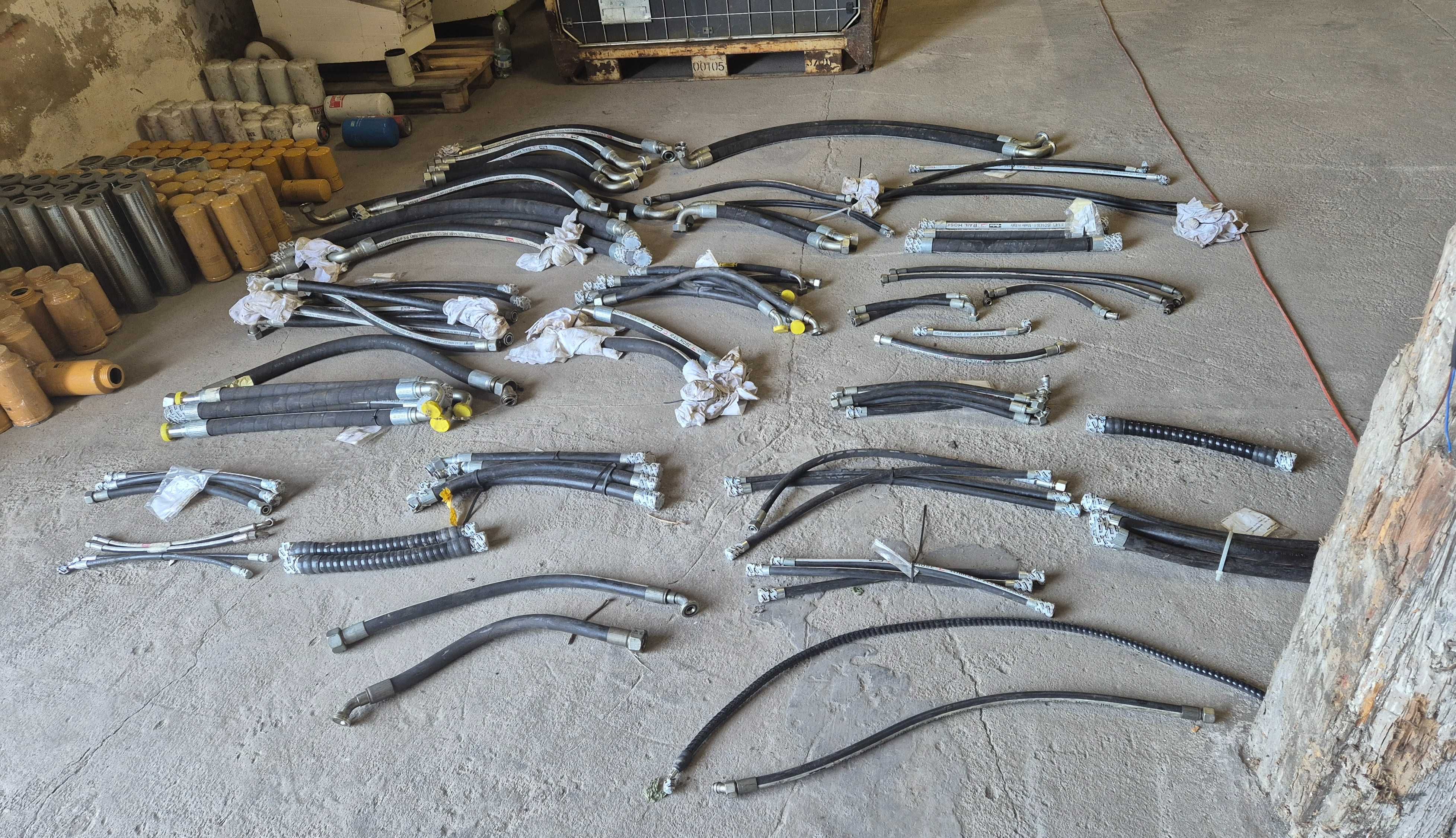 PARKER RAIL HOSE Węże Hydrauliczne Pakiet ok.100 Sztuk Oryginalne Nowe