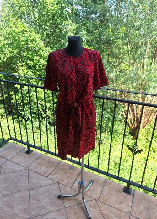 Piękna letnia sukienka z motywem panterki marka New Look rozmiar S 36