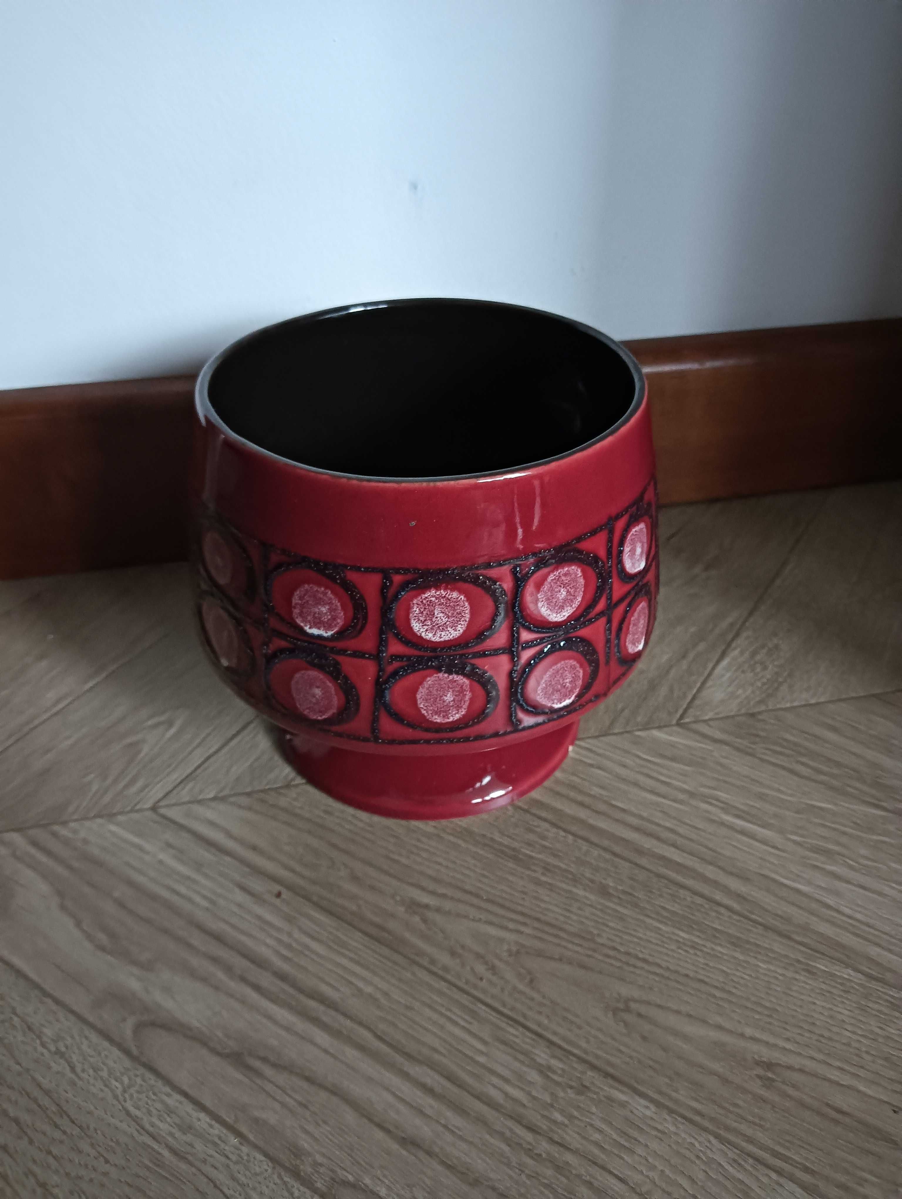 Doniczka ceramiczna kielich osłonka Strehla