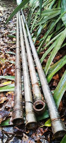 Varas de 6m de tubo ferro galvanizado 1.5 polegadas