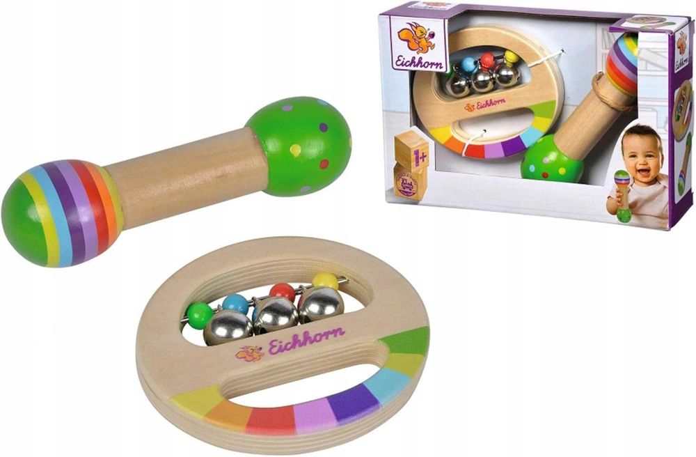 Zestaw Muzyczny Drewniane Instrumenty EICHHORN grzechotka C493
