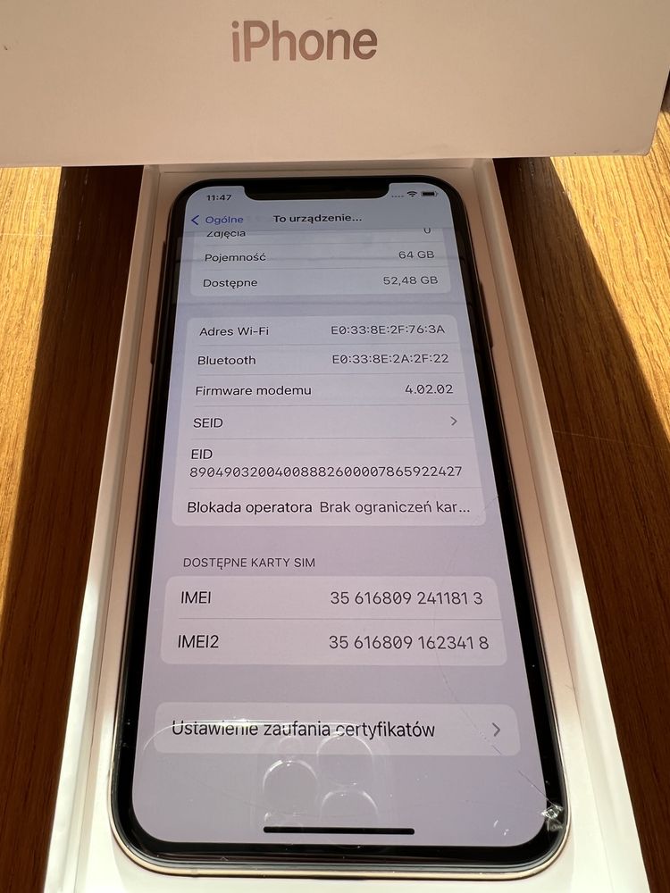 iPhone XS 64GB Gold/Złoty