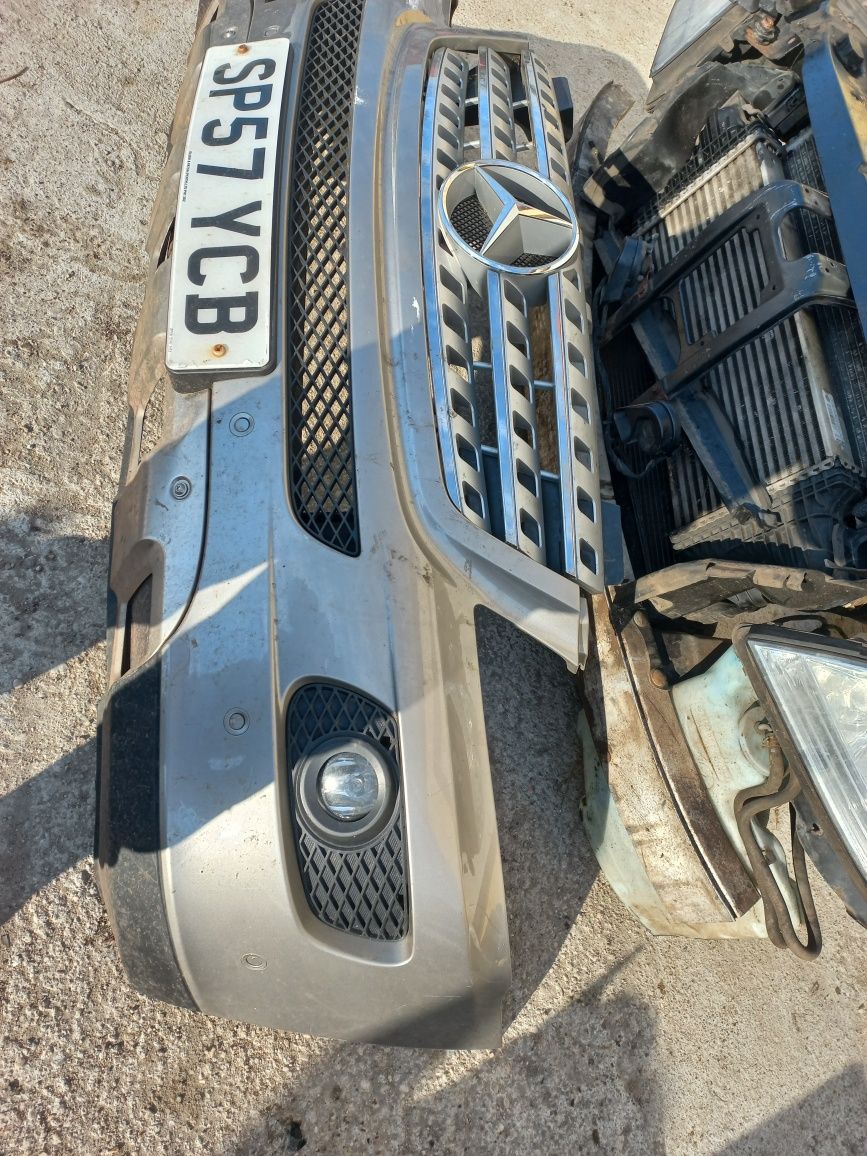 Przód kompletny mercedes ml w164 maska zderzak pas przedni chłodnice