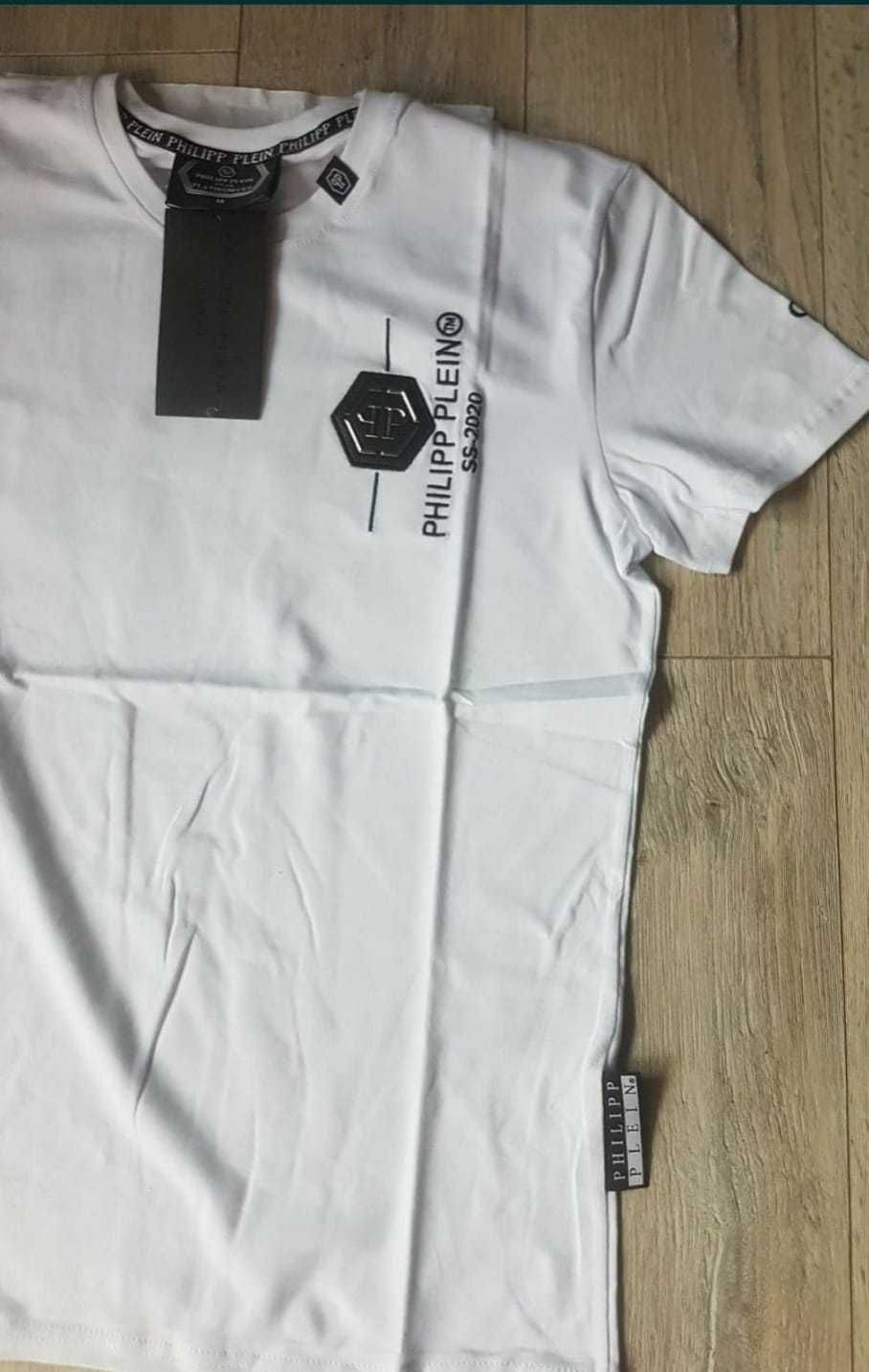 Koszulka męska t-shirt Philipp Plein biała czarna koszulki męskie