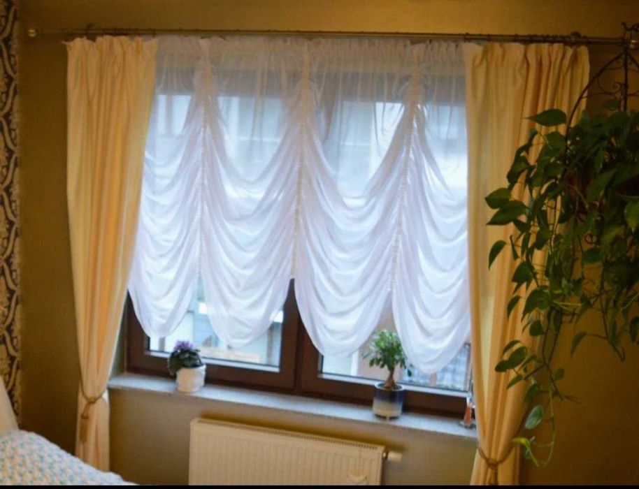 Firanka z woalu biała