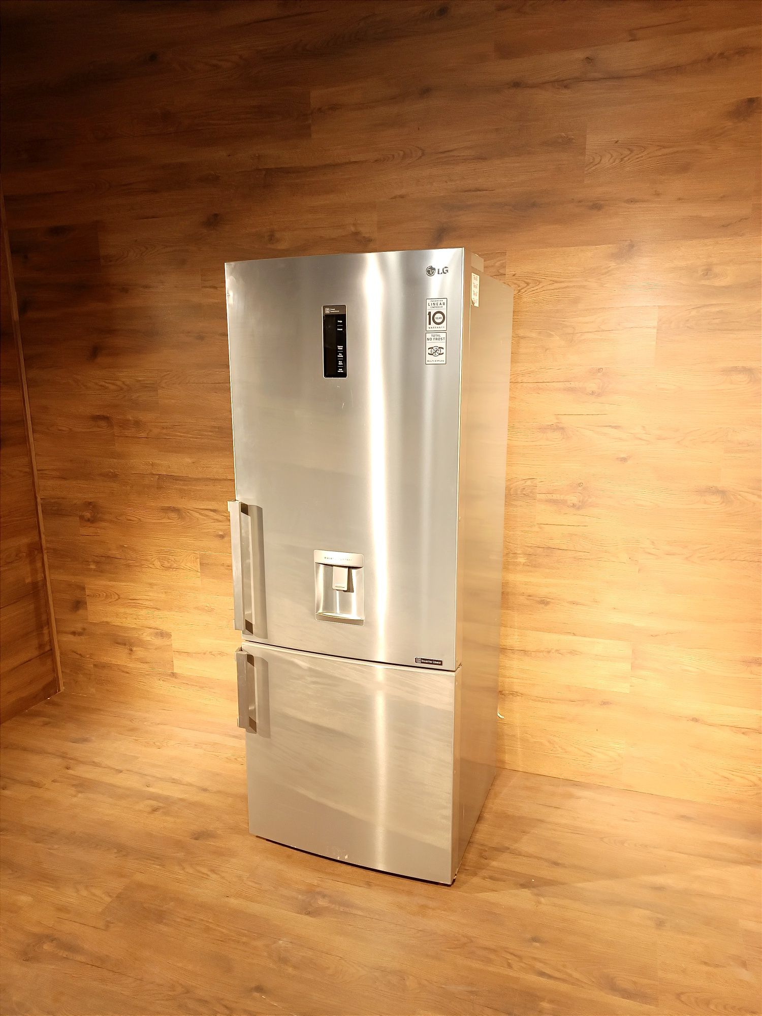 Холодильник двокамерний LG  широкий нержавійка No Frost гарантія склад