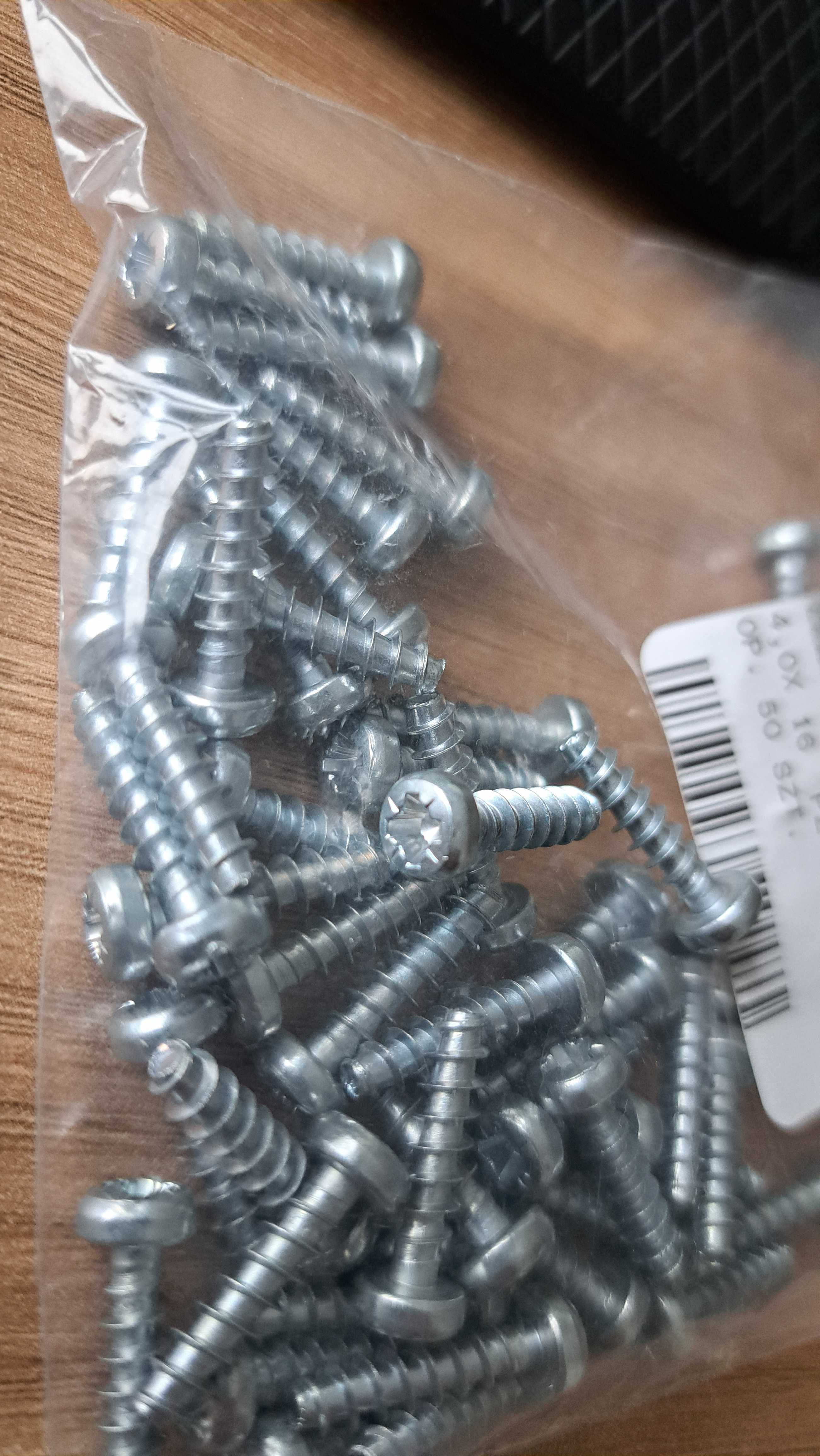Wkręty śruby do plastiku, tworzyw 45szt PZ 4x16
