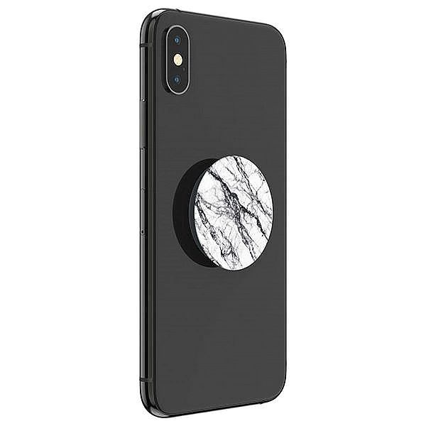Uchwyt Popsockets 2 White Stone Marble i podstawka do telefonu