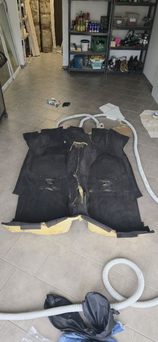 Dywan Wykładzina Czarna Audi 80 Cabrio Typ 89