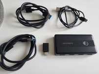 Rozdzielacz KVM Lemorele 4x USB 3.0 -> 2x USB 3.0 na wyjściu / Kraków